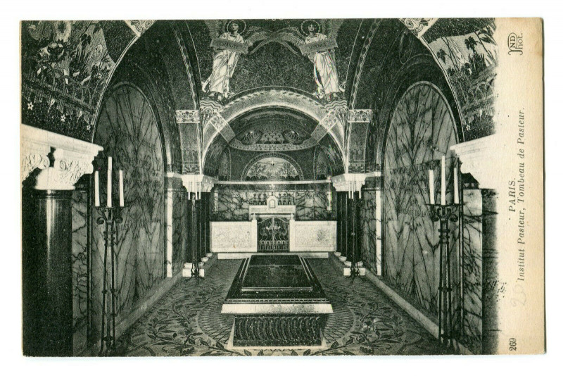 Carte postale ancienne Institut Pasteur, Tombeau de Pasteur à Paris 15e