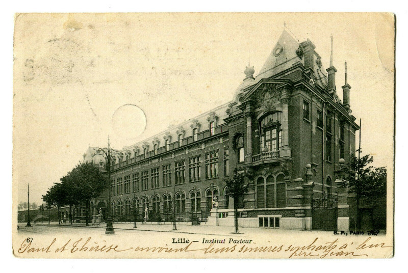 Carte postale ancienne 59 nord lille Institut pasteur