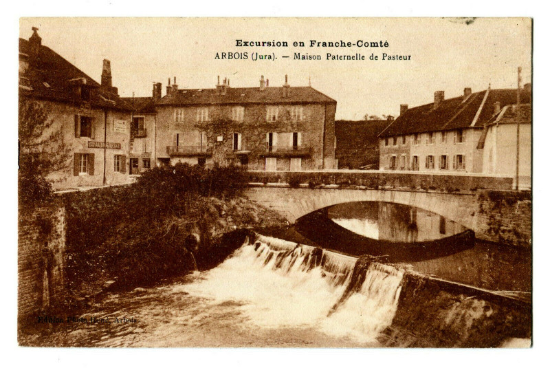 Carte postale ancienne 39 jura Arbois paternal home of pasteur
