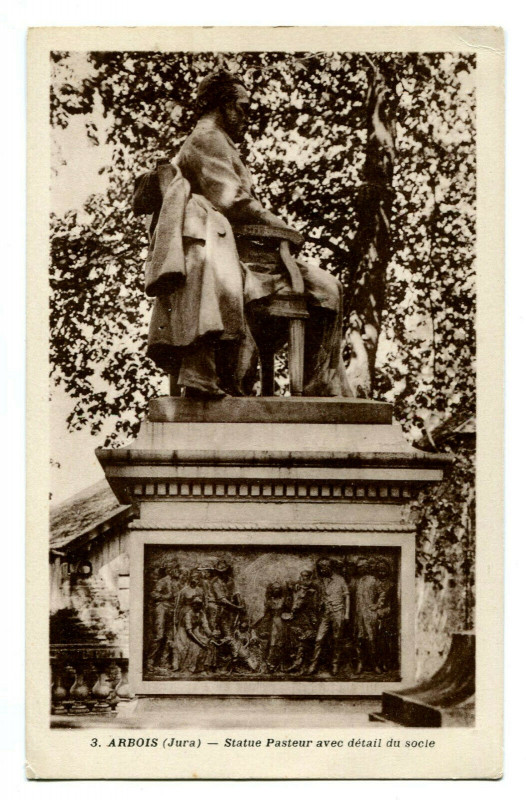 Carte postale ancienne 39 jura Arbois pastor statue