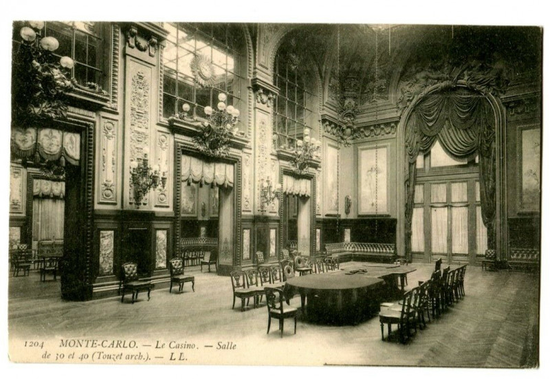 Carte postale ancienne 06 Alpes-maritimes monaco mounted-carlo the casino room