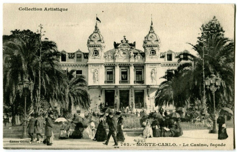 Carte postale ancienne 06 Alpes-maritimes monaco mounted-carlo the casino facade animated