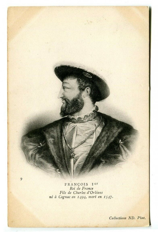 Carte postale ancienne Figure famous François 1er king of France