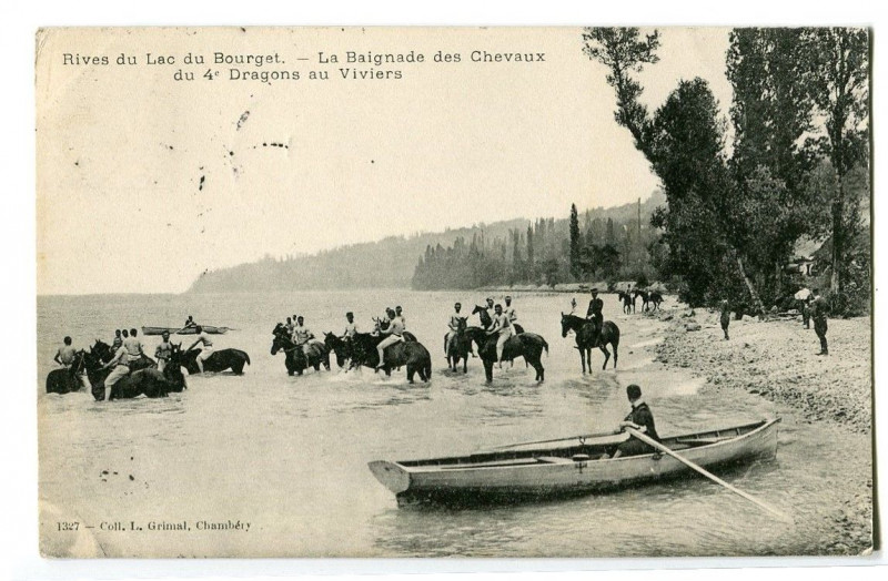 Carte postale ancienne 73 savoie hunter-alpine accident mountain animated