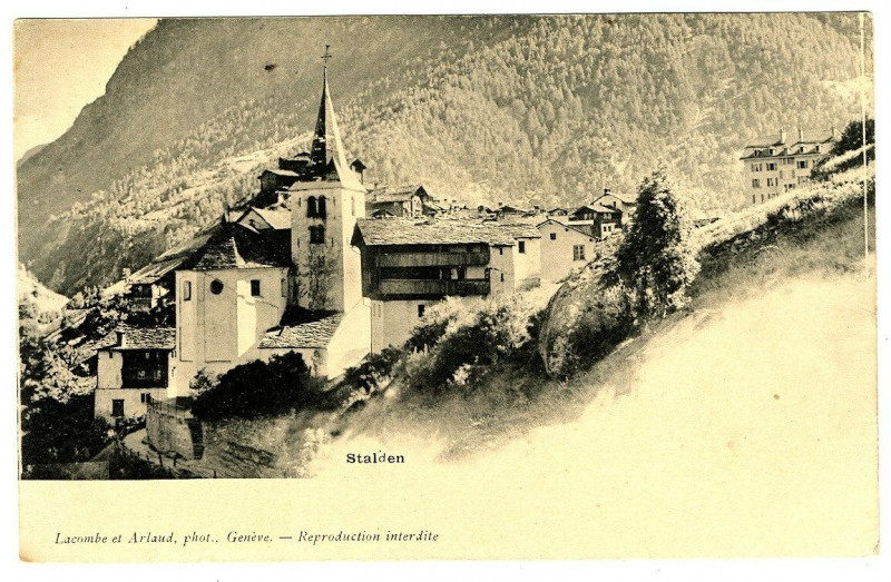 Carte postale ancienne Switzerland lemanic stalden