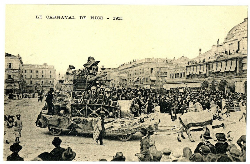 Carte postale ancienne 06 Alpes-maritimes carnaval de nice 1921