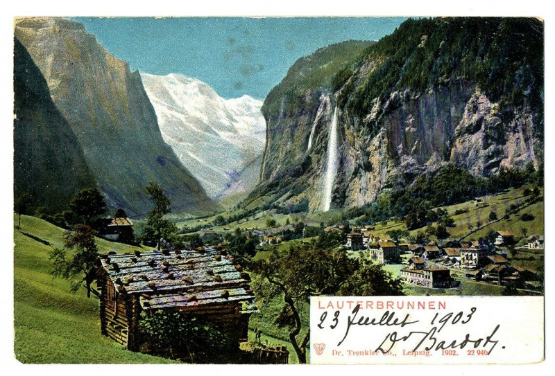 Carte postale ancienne Switzerland mittelland oberland lauterbrunnen