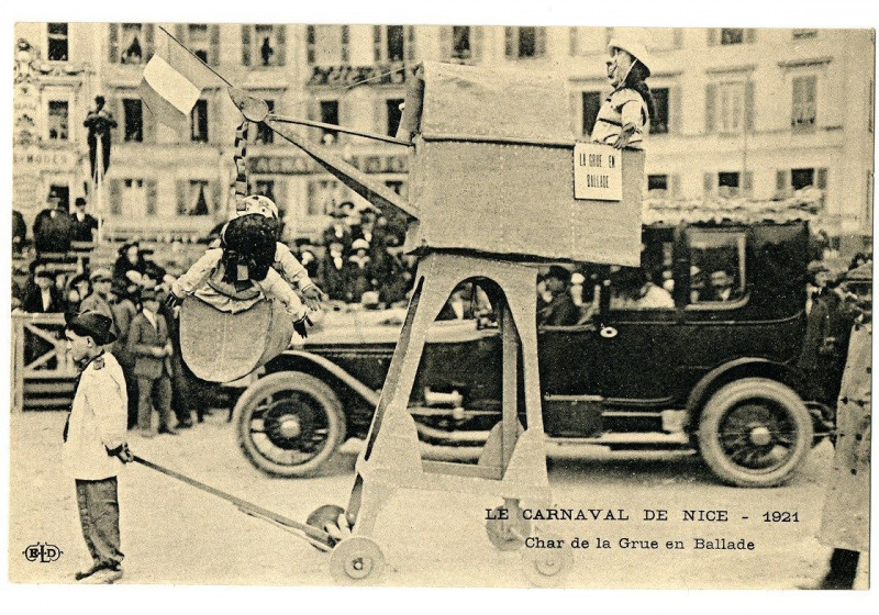 Carte postale ancienne 06 Alpes-maritimes carnaval de nice the crane animation