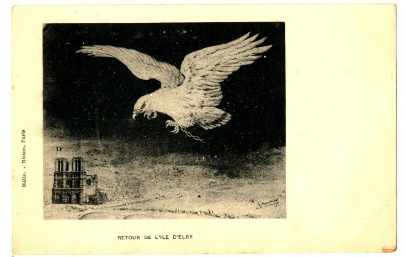 Carte postale ancienne Famous character napoleon illustrator espinassy return of the Island of Elba