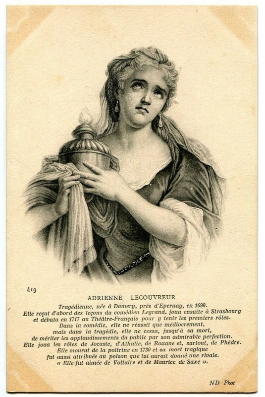 Carte postale ancienne Famous character Adrienne lecouvreur tragédienne