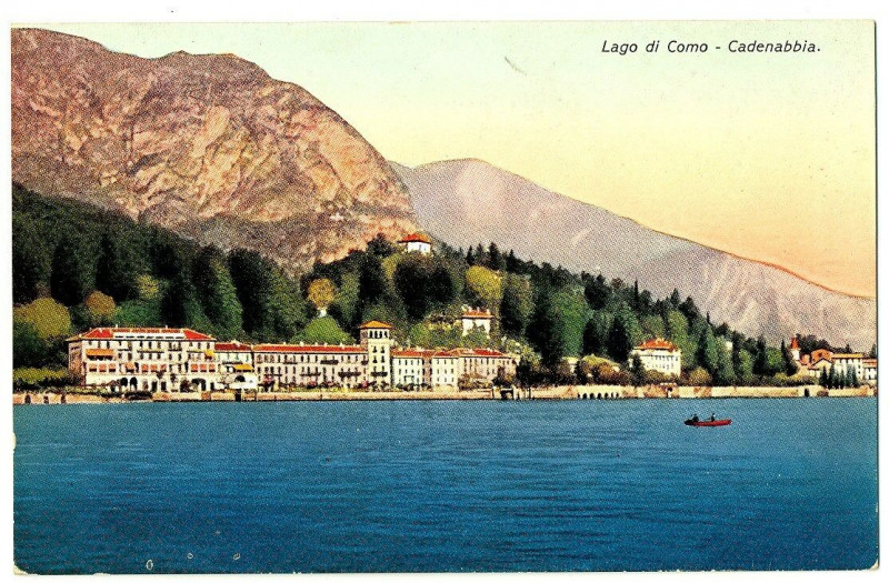 Carte postale ancienne Lombardy italy lake como cadenabbia