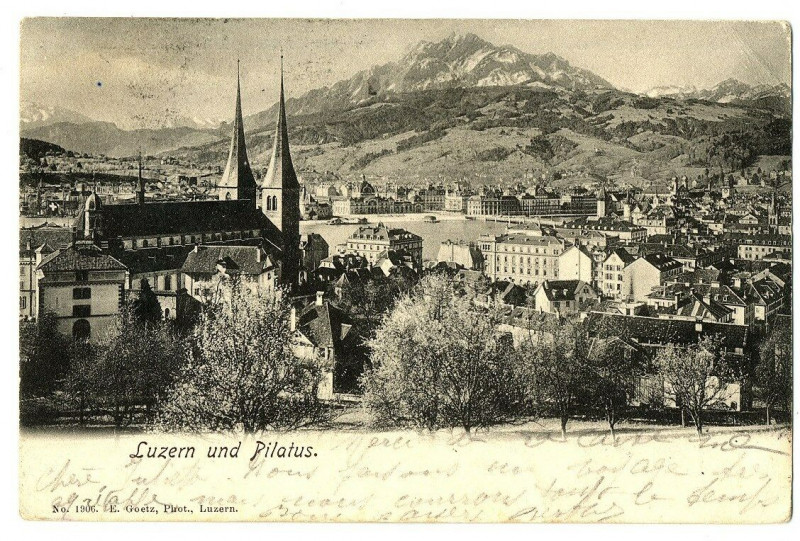 Carte postale ancienne Central switzerland luzern und pilatus
