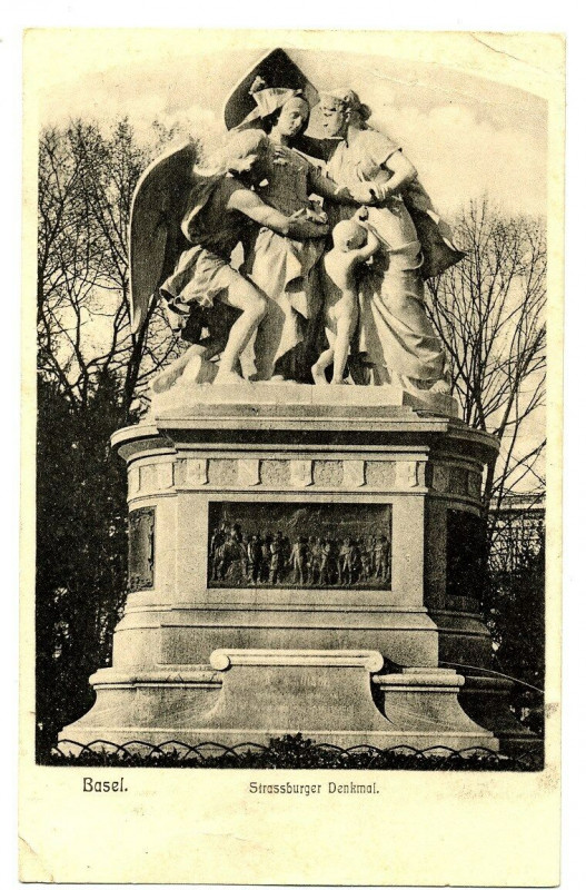 Carte postale ancienne Switzerland of northwest Basel strassburger denkmal
