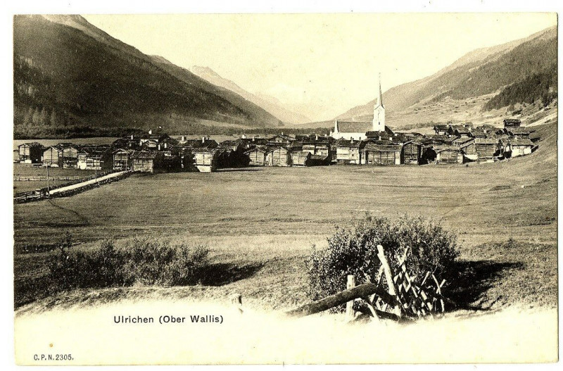 Carte postale ancienne Switzerland lemanic ulrichen ober wallis