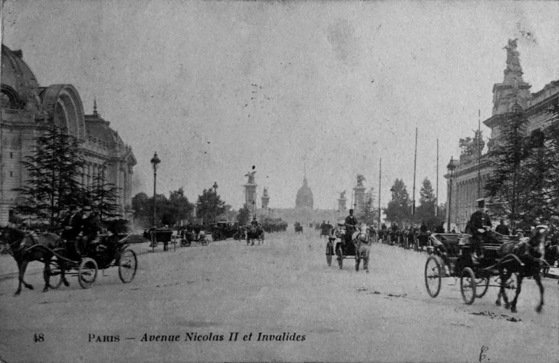 Carte postale ancienne Avenue nicolas Ii 1904 1008328