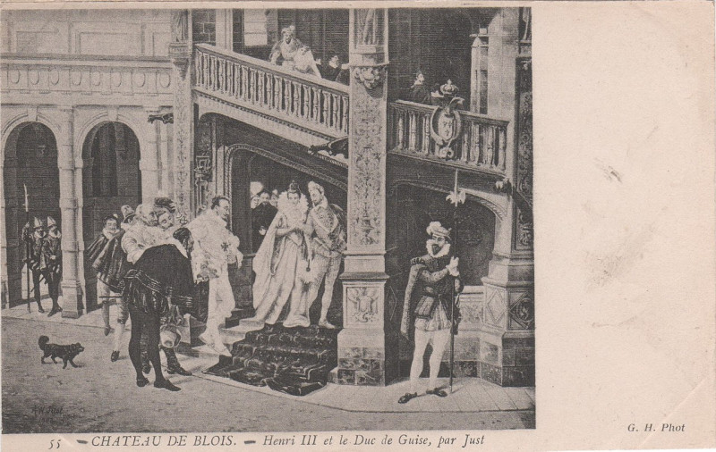 Carte postale ancienne Cpa tableau Aw Just 1903 à Blois