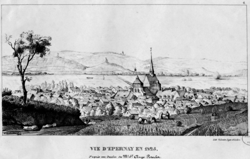 Carte postale ancienne Epernay 1825 1008023 à Épernay