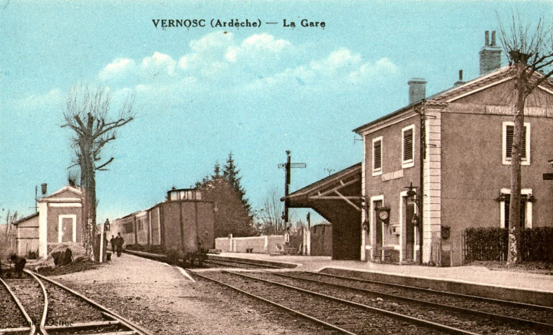 Carte postale ancienne Vernosc la Gare Cpa