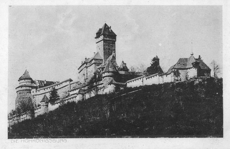 Carte postale ancienne Postkarte Die Hohkonigsburg aus dem Jahre 1914