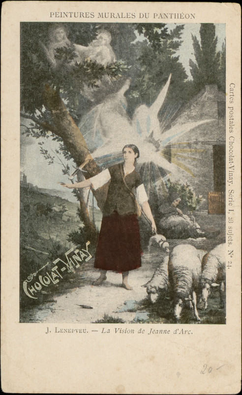 Carte postale ancienne J. Lenepveu, La Vision de Jeanne d'Arc Cp 5519 Pr