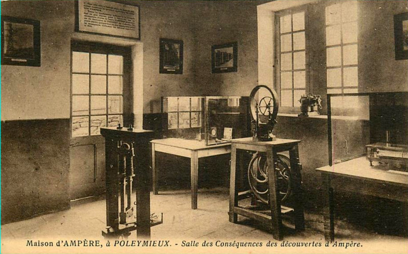 Carte postale ancienne Poleymieux (Rhône) - Musée Ampère 25