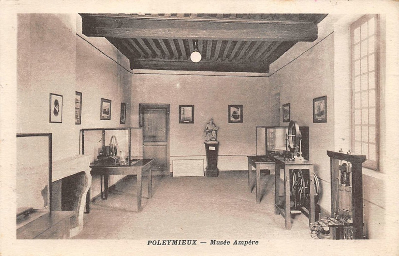 Carte postale ancienne Poleymieux (Rhône) - Musée Ampère 24