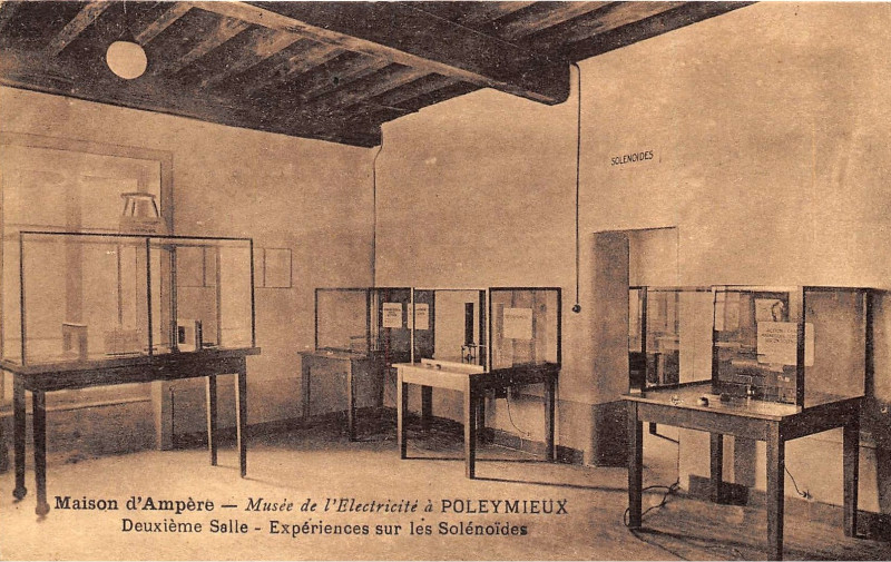 Carte postale ancienne Poleymieux (Rhône) - Musée Ampère 21