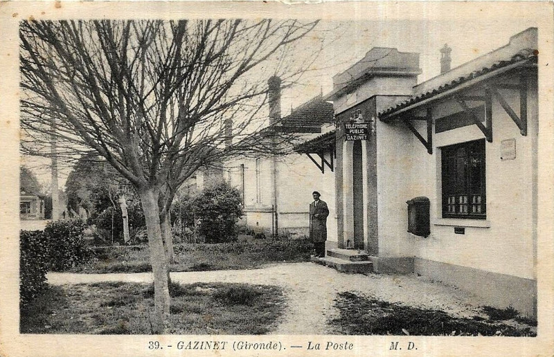 Carte postale ancienne Gazinet - La Poste 1b