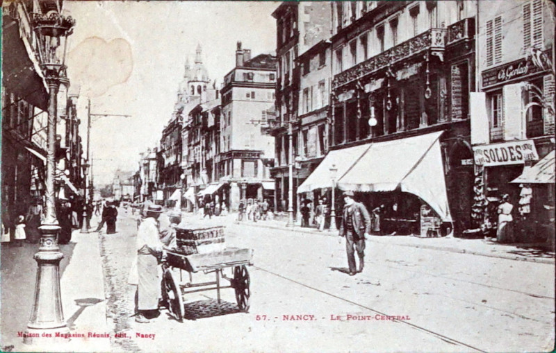 Carte postale ancienne Point central 24 aout 1914 5 semaines pour franchir un dept 1008332 à Nancy