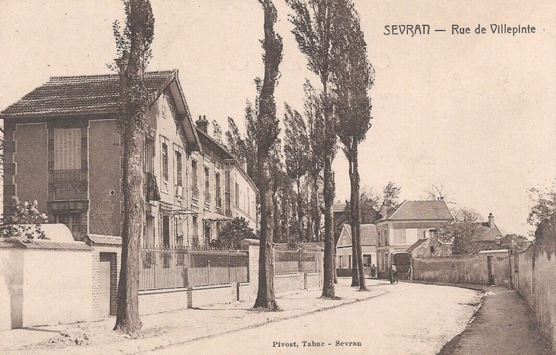 Carte postale ancienne Sevran.Rue de Villepinte