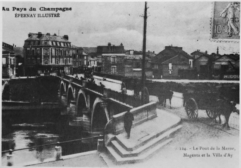 Carte postale ancienne Pont sur la Marne 1008958 à Épernay