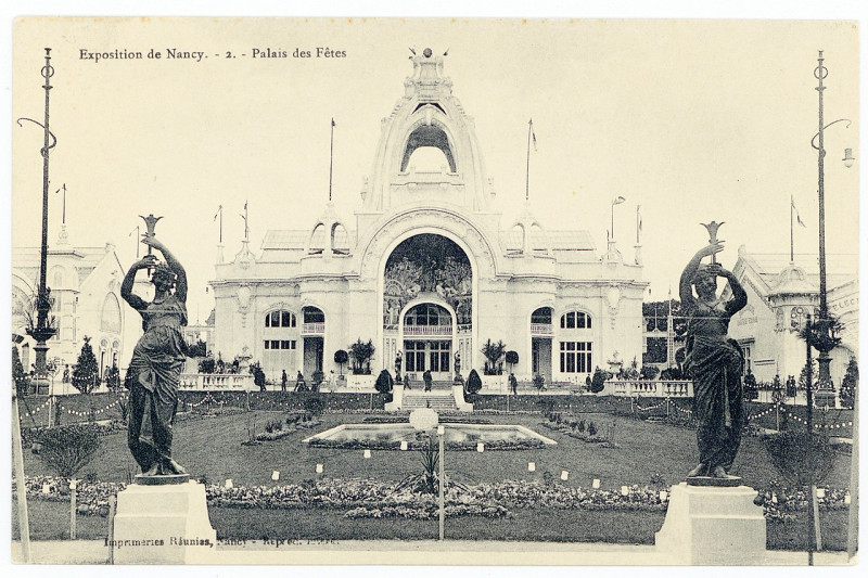 Carte postale ancienne Palais des fêtes - exposition de Nancy P-Fg-Cp-01475 à Nancy
