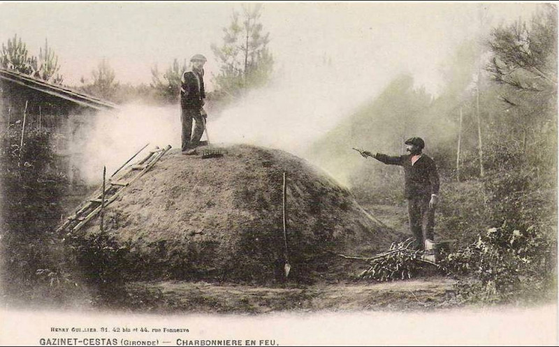 Carte postale ancienne Gazinet - Charbonnière