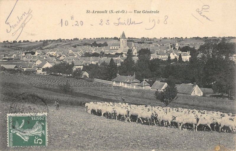 Carte postale ancienne Saint Arnoult Vue Generale