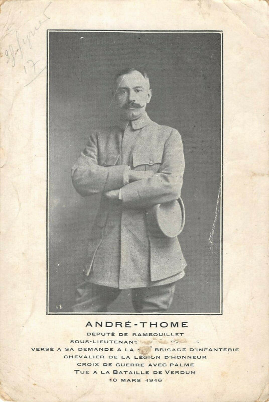 Carte postale ancienne Andre Thome Depute De Rambouillet à Rambouillet