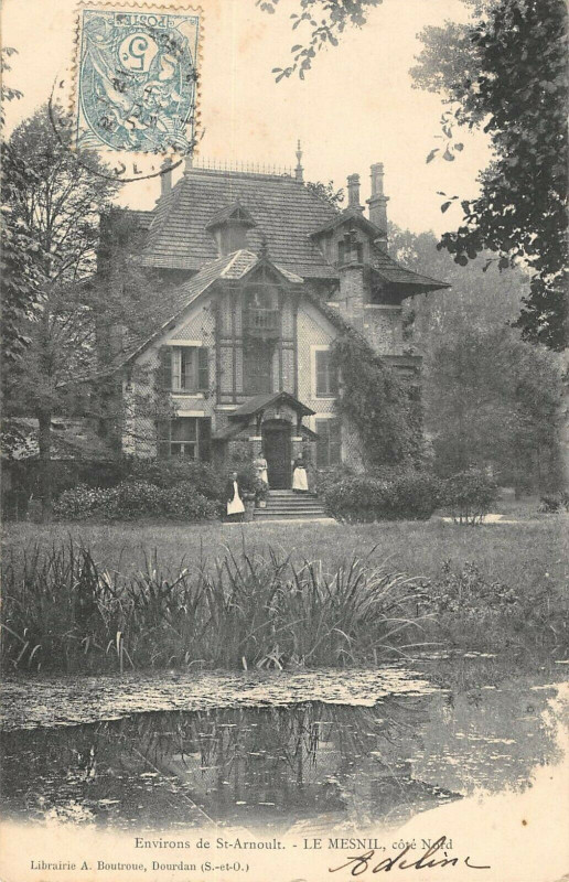 Carte postale ancienne Environs De Saint-Arnoult Le Mesnil Cote Nord