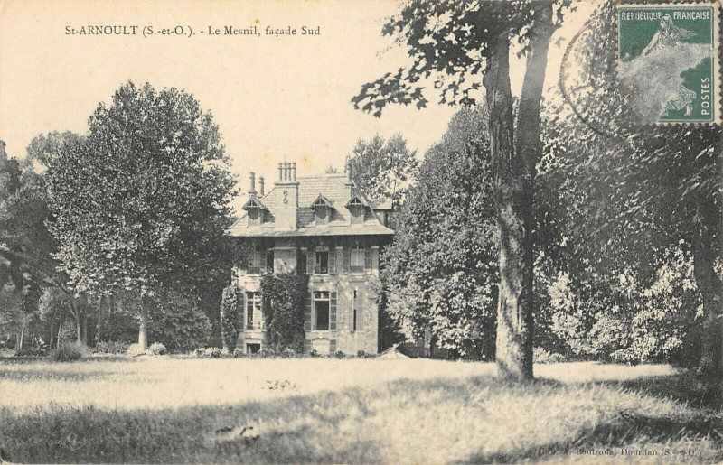 Carte postale ancienne Saint Arnoult Le Mesnil Facade Sud