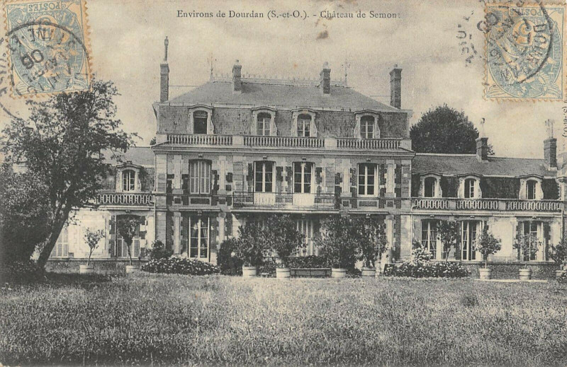 Carte postale ancienne Env.de Dourdan Le Chateau De Semont à Dourdan