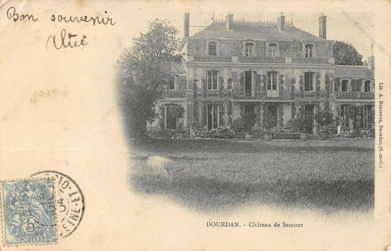 Carte postale ancienne Env.de Dourdan Le Chateau De Semont à Dourdan