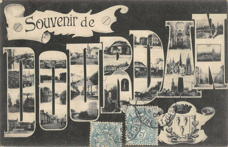 Carte postale ancienne Souvenir De Dourdan à Dourdan