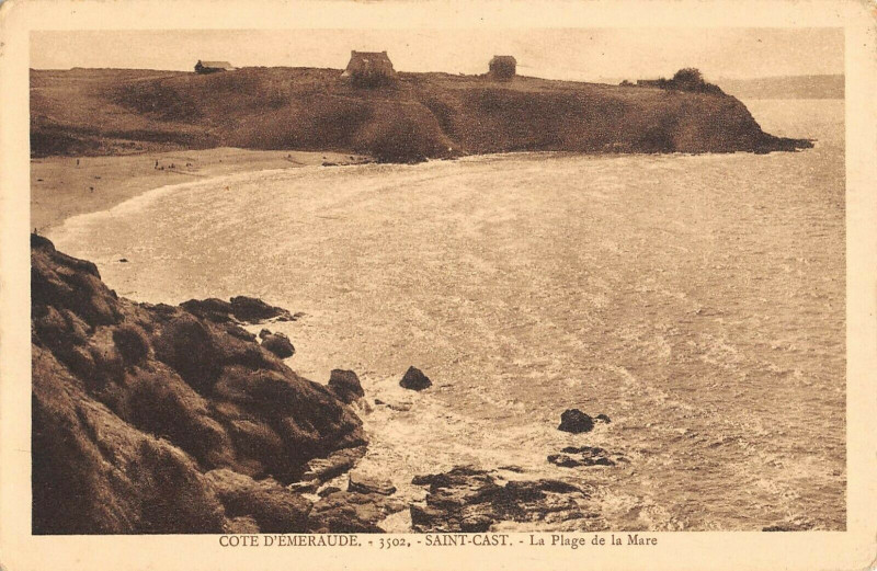 Carte postale ancienne Saint Cast La Plage De La Mare
