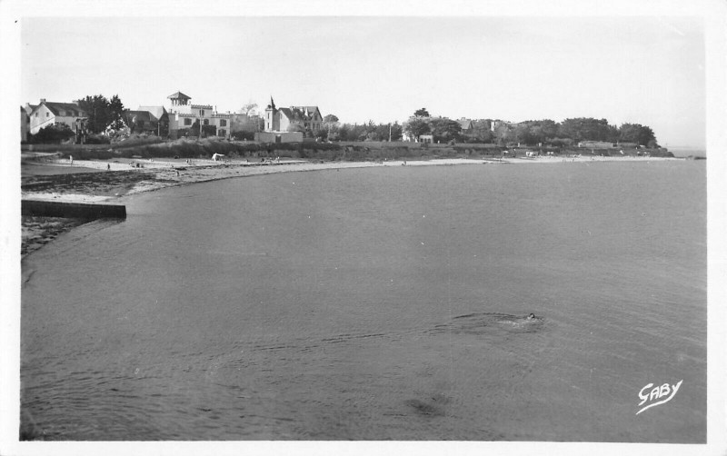 Carte postale ancienne Saint Pierre Quiberon Plage De Keraude à Quiberon