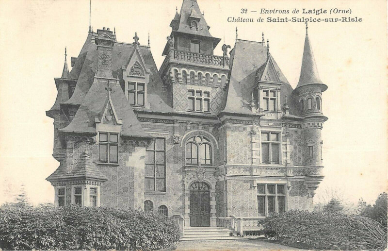 Carte postale ancienne Environs De Laigle Chateau De Saint Sulpice Sur Risle à Ri