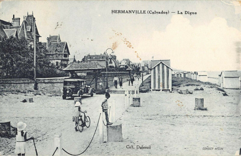 Carte postale ancienne Hermanville La Digue