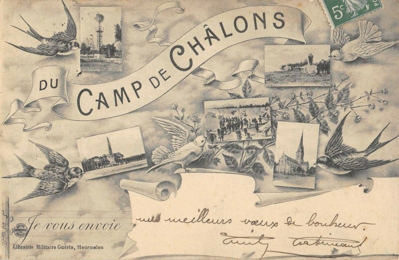 Carte postale ancienne Camp De Chalons
