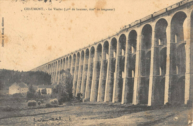 Carte postale ancienne Chaumont Le Viaduc à Chaumont