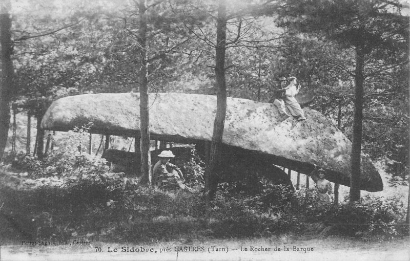 Carte postale ancienne Le Sidobre Le Rocher De La Barque