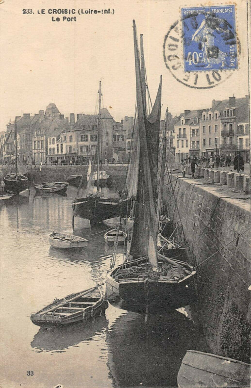 Carte postale ancienne Le Croisic Le Port au Croisic