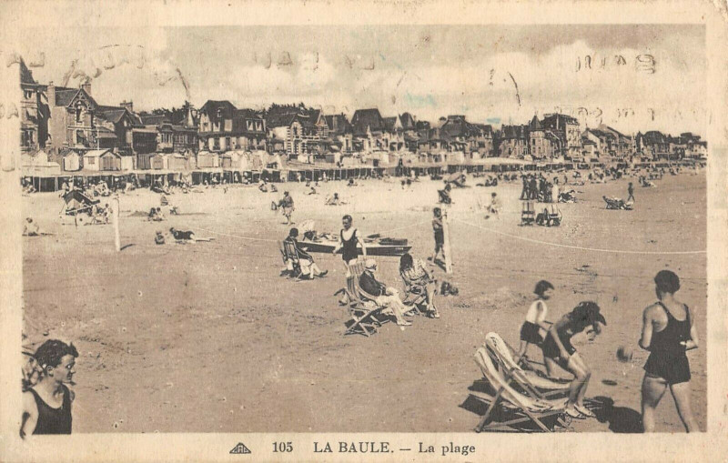 Carte postale ancienne La Baule La Plage
