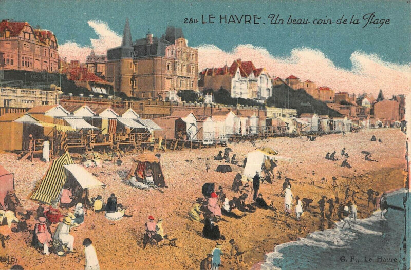 Carte postale ancienne Le Havre Un Beau Coin De La Plage au Havre